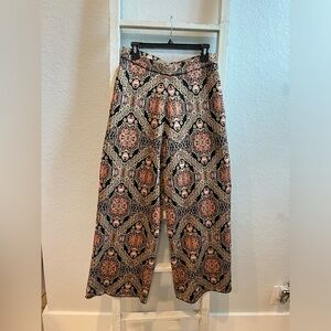 NWOT Free People Sun in the west Black magic combo pant